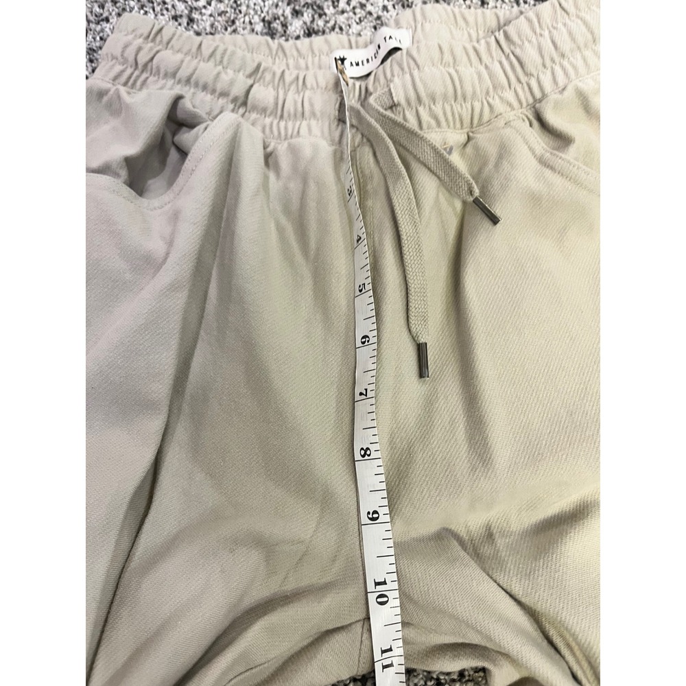 American Tall‎ Womens XS Tall Beige Straight Leg Drawstring Pants NEW - Picture 5 of 12